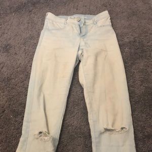 Light wash jeans